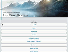 Tablet Screenshot of hohvalleyhideaway.com